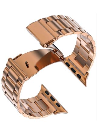 Tiera Apple Watch Steel Bracelet Rose Gold