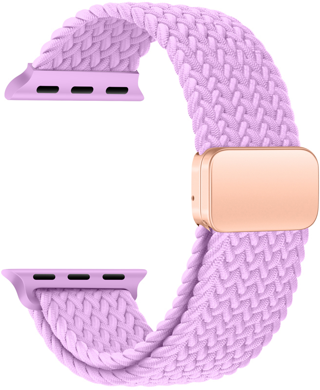 Tiera Apple Watch bracelet in braided textile, purple