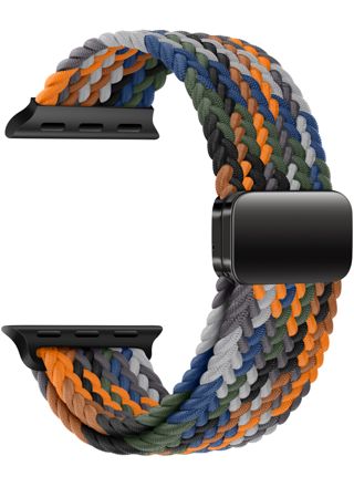 Tiera Apple Watch bracelet in braided textile multicolor