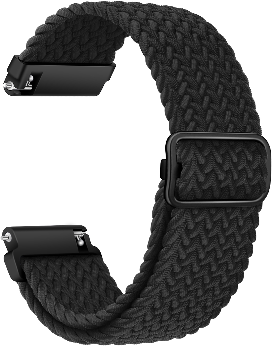 Tiera braided textile bracelet black