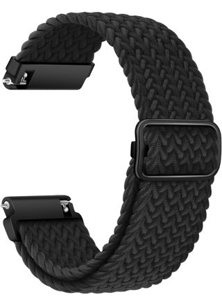 Tiera braided textile bracelet black