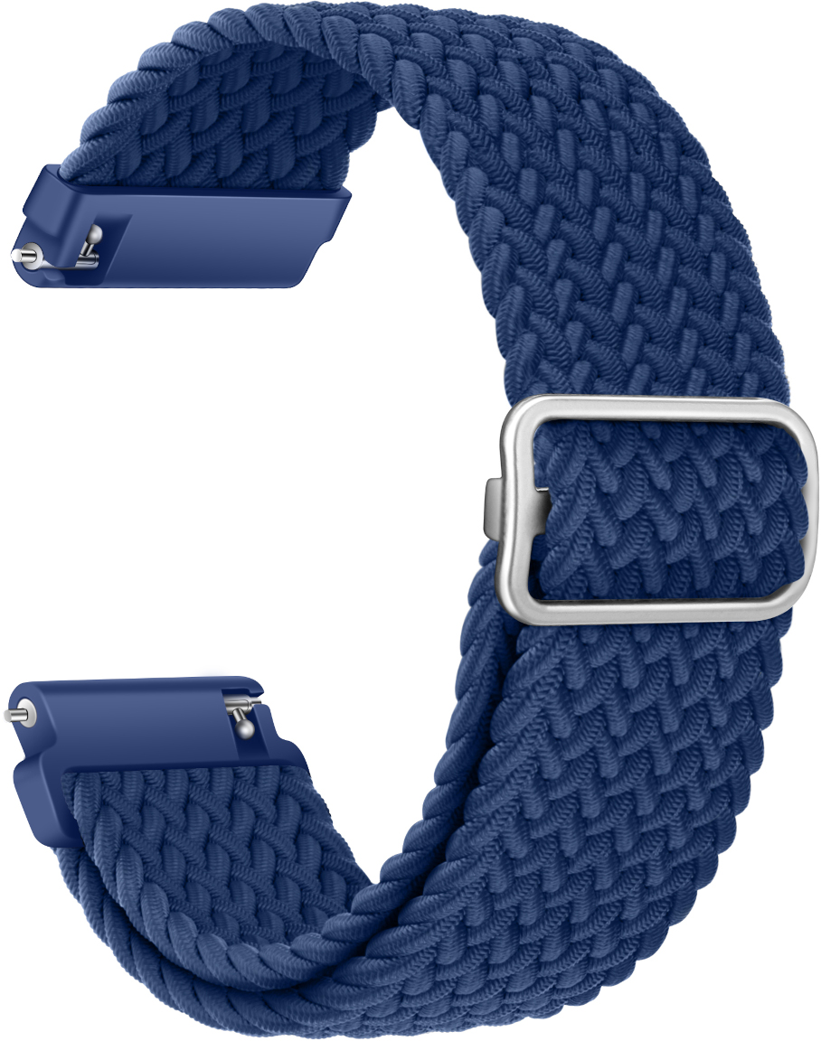 Tiera bracelet in braided textile sea blue