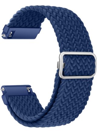 Tiera bracelet in braided textile sea blue