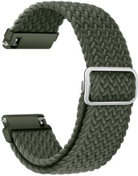 Tiera bracelet in braided textile olive