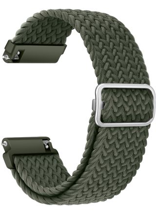 Tiera bracelet in braided textile olive