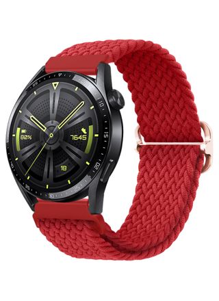 Tiera braided textile bracelet red