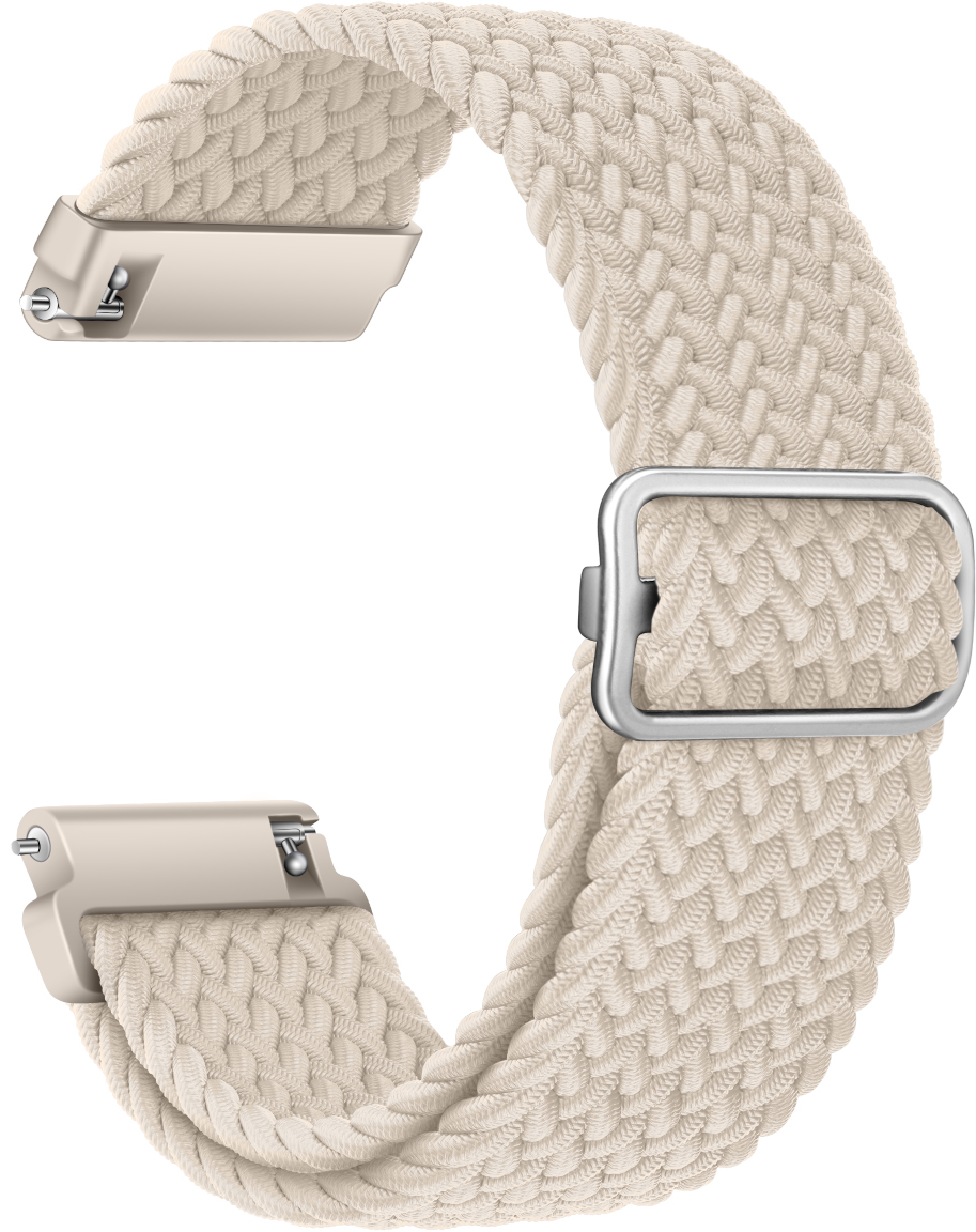 Tiera braided textile bracelet white