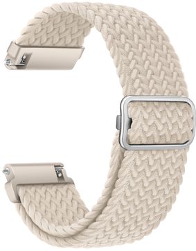Tiera braided textile bracelet white