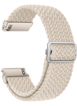 Tiera braided textile bracelet white