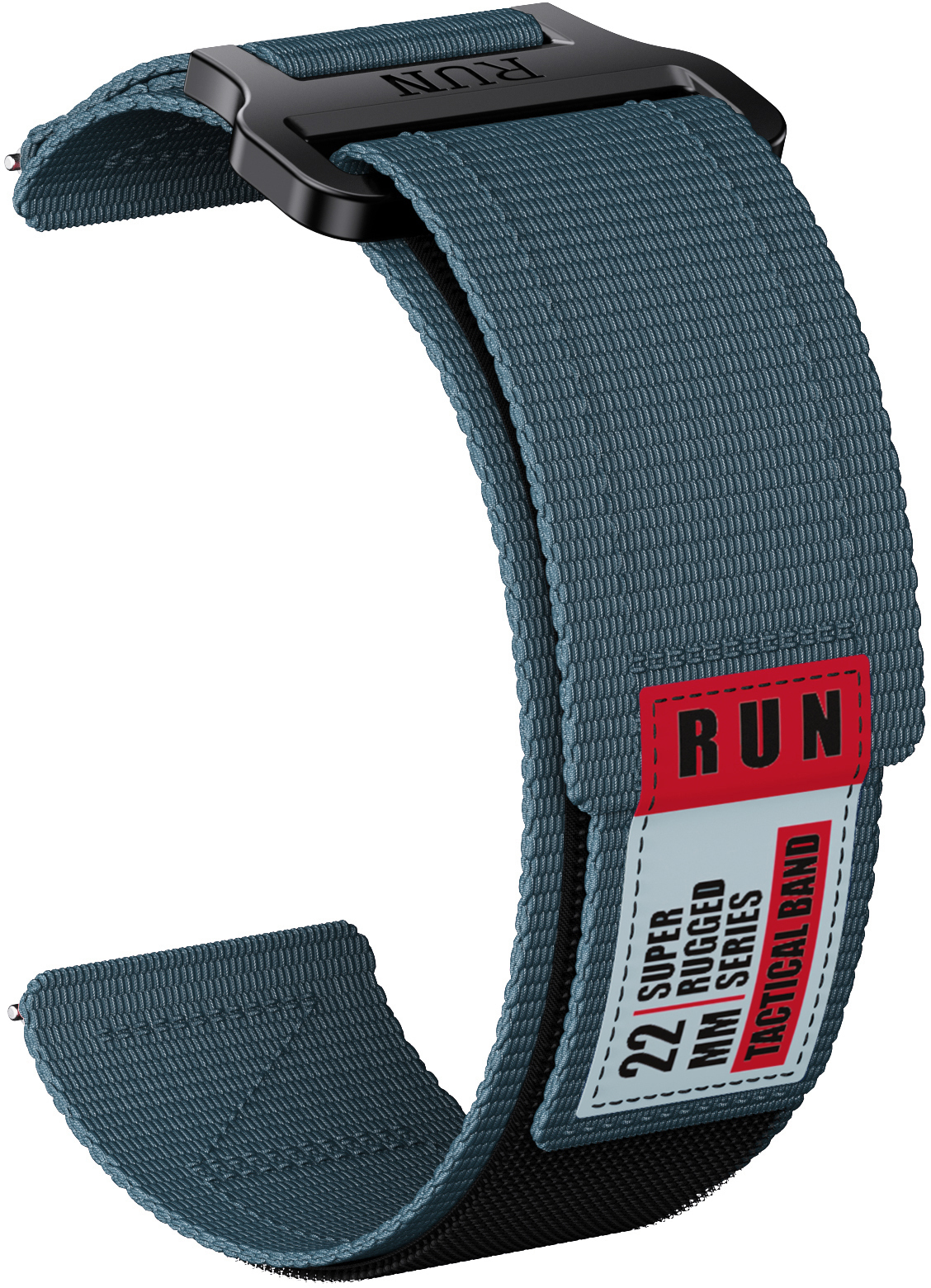 Tiera fabric wrist strap with velcro blue