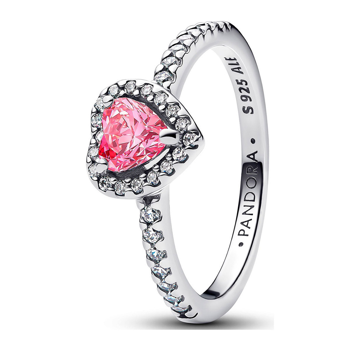 Pandora Timeless pink heart ring 198421C03