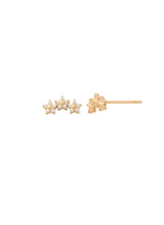 Lykka Casuals gold earrings stars