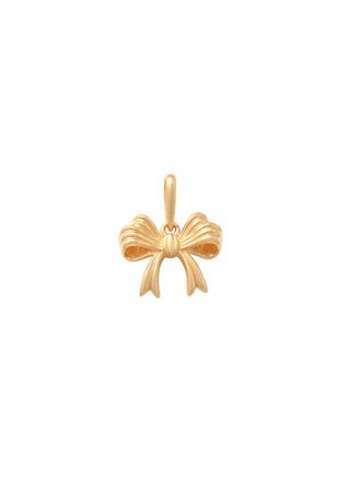 Lykka Symbols gold bow tie pendant