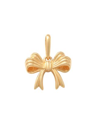 Lykka Symbols gold bow tie pendant