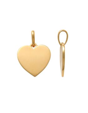 Lykken Hearts engravable gold heart pendant