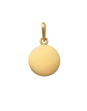 Lykken Casuals engravable gold pendant 9 mm