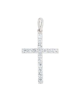 Lykken Crosses white gold cross pendant 21 x 14 mm