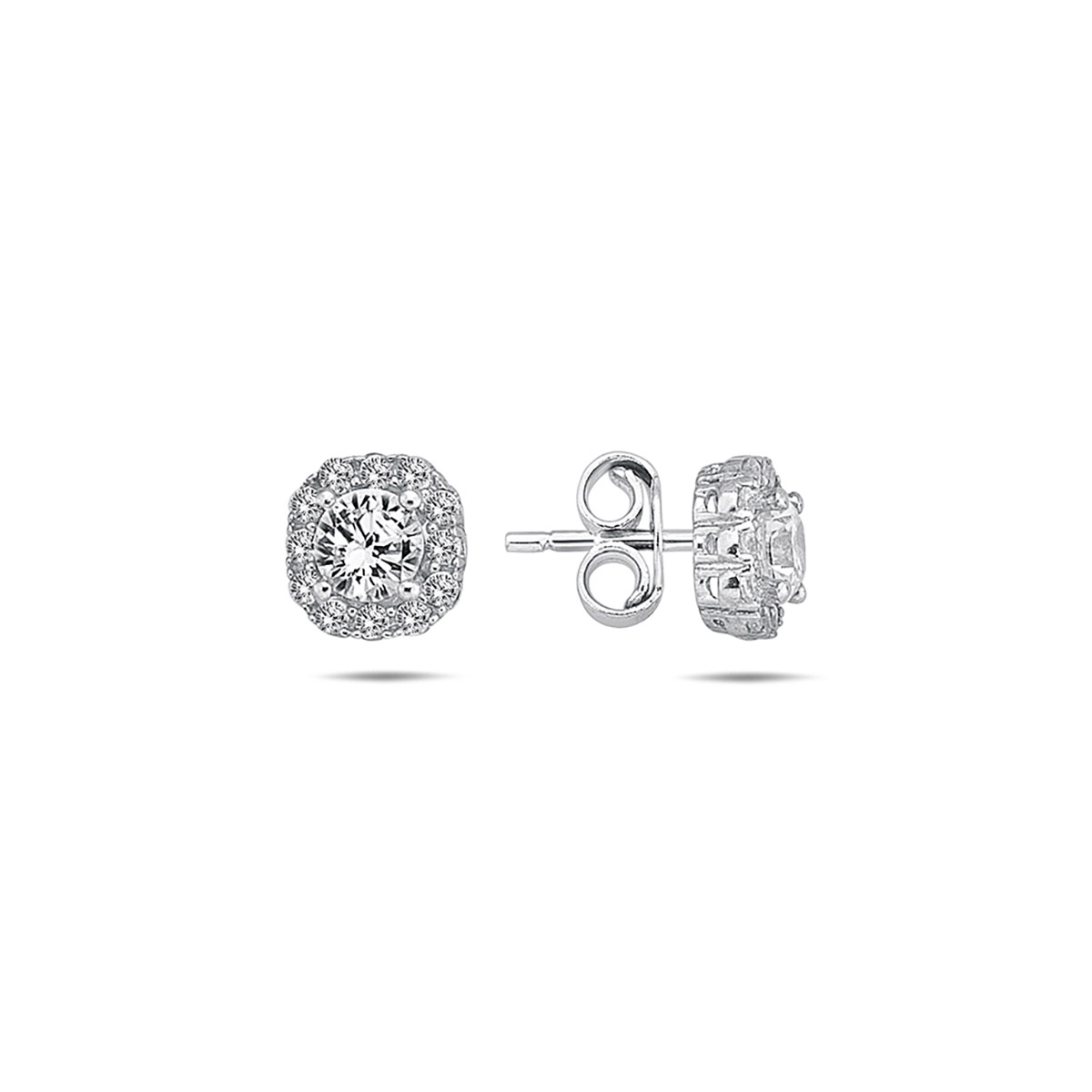 Lykka Casuals silver earrings with cz