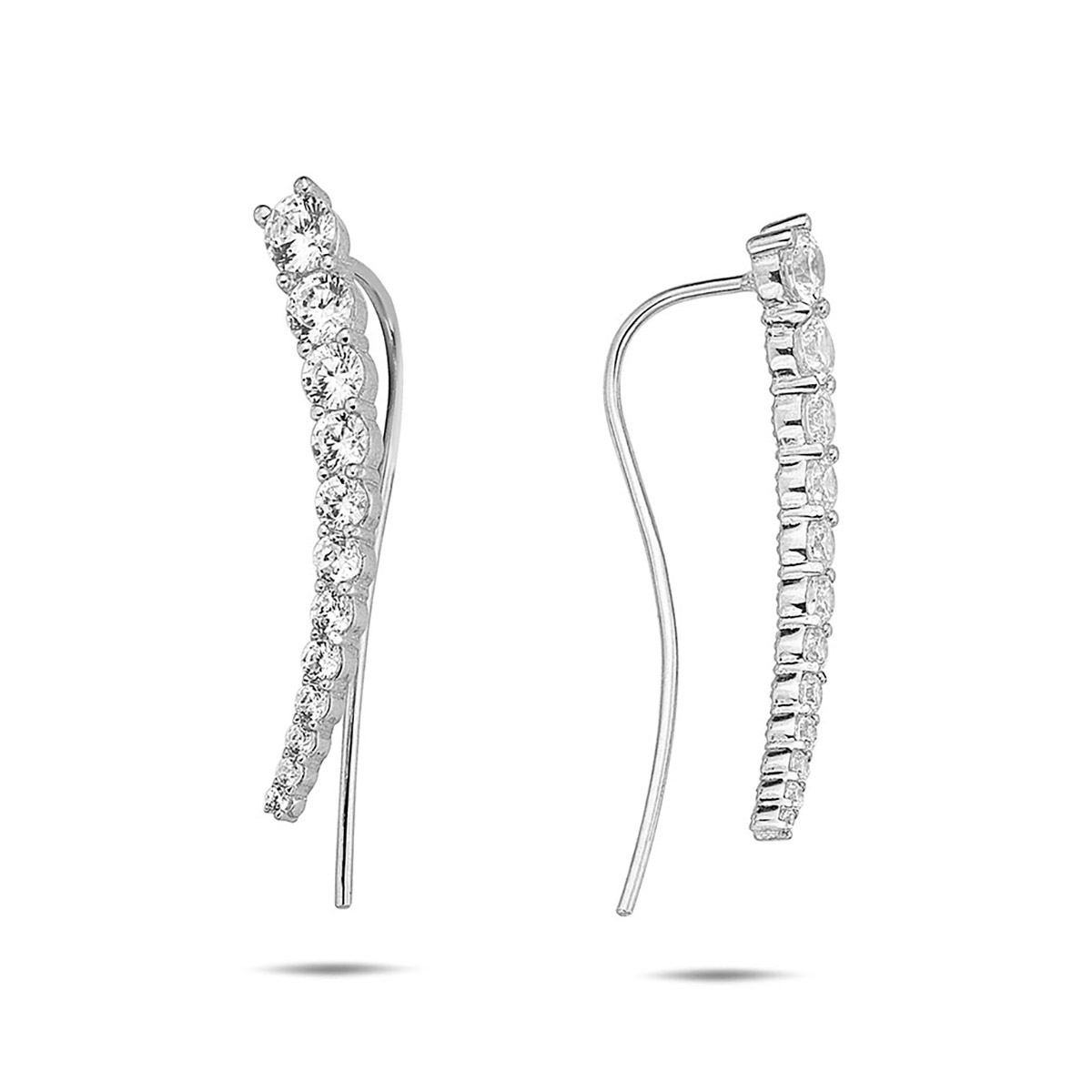 Lykka Casuals silver climbers with cz