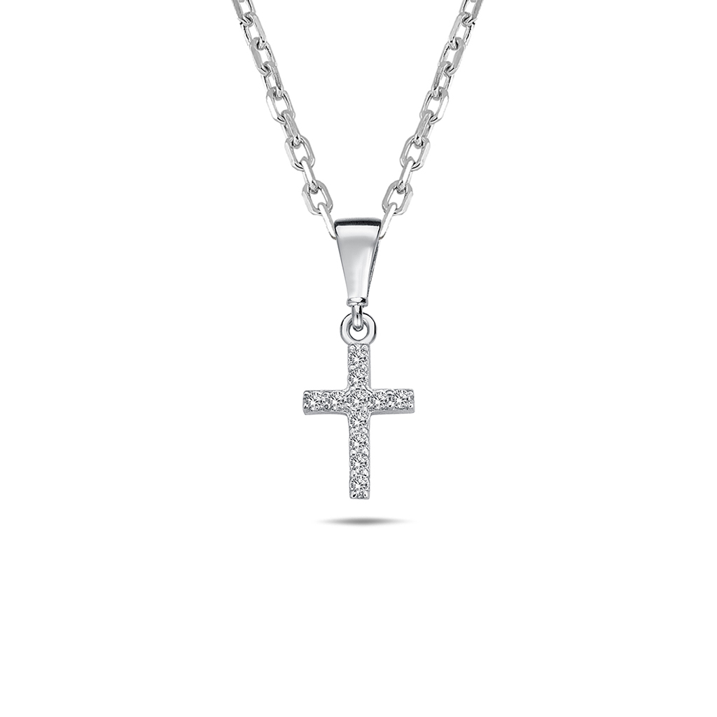 Lykka Crosses silver necklace 9,3 x 6,9mm