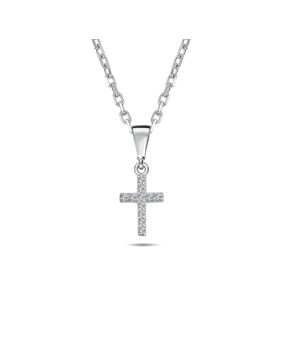 Lykken Crosses silver necklace 9,3 x 6,9mm