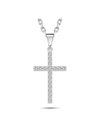 Lykka Crosses silver necklace 21,50 x 12,50mm