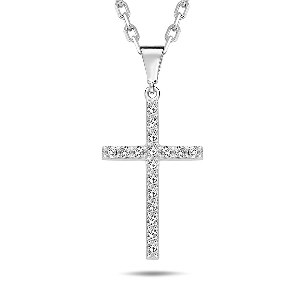 Lykken Crosses silver necklace 21,50 x 12,50mm