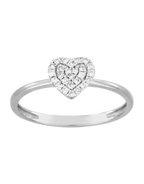Lykken Elegance diamond ring heart 0,13 ct
