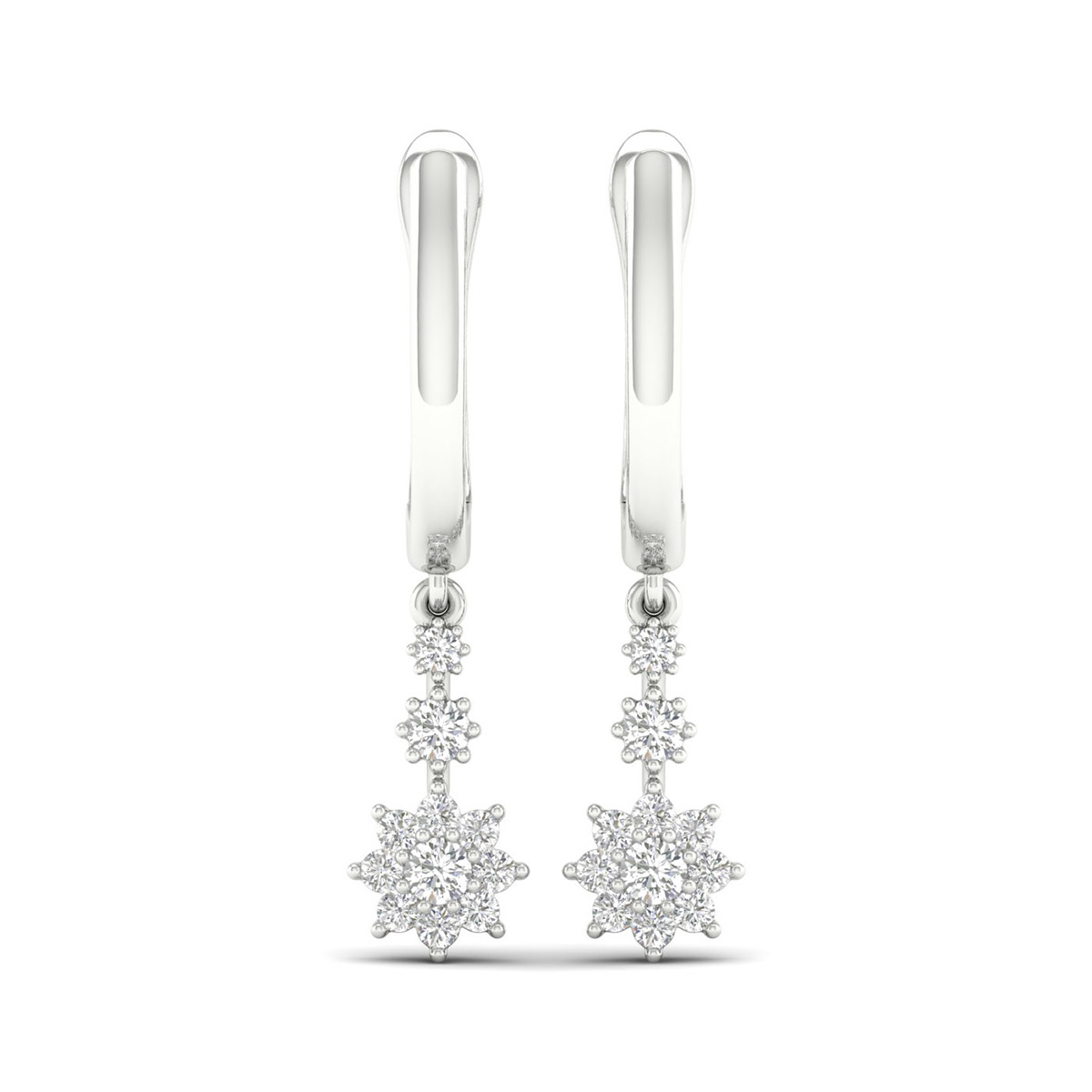 Lykka Elegance diamond earrings 0.25 ct star 