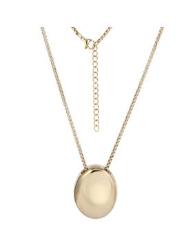 Lykken Trend oval steelnecklace