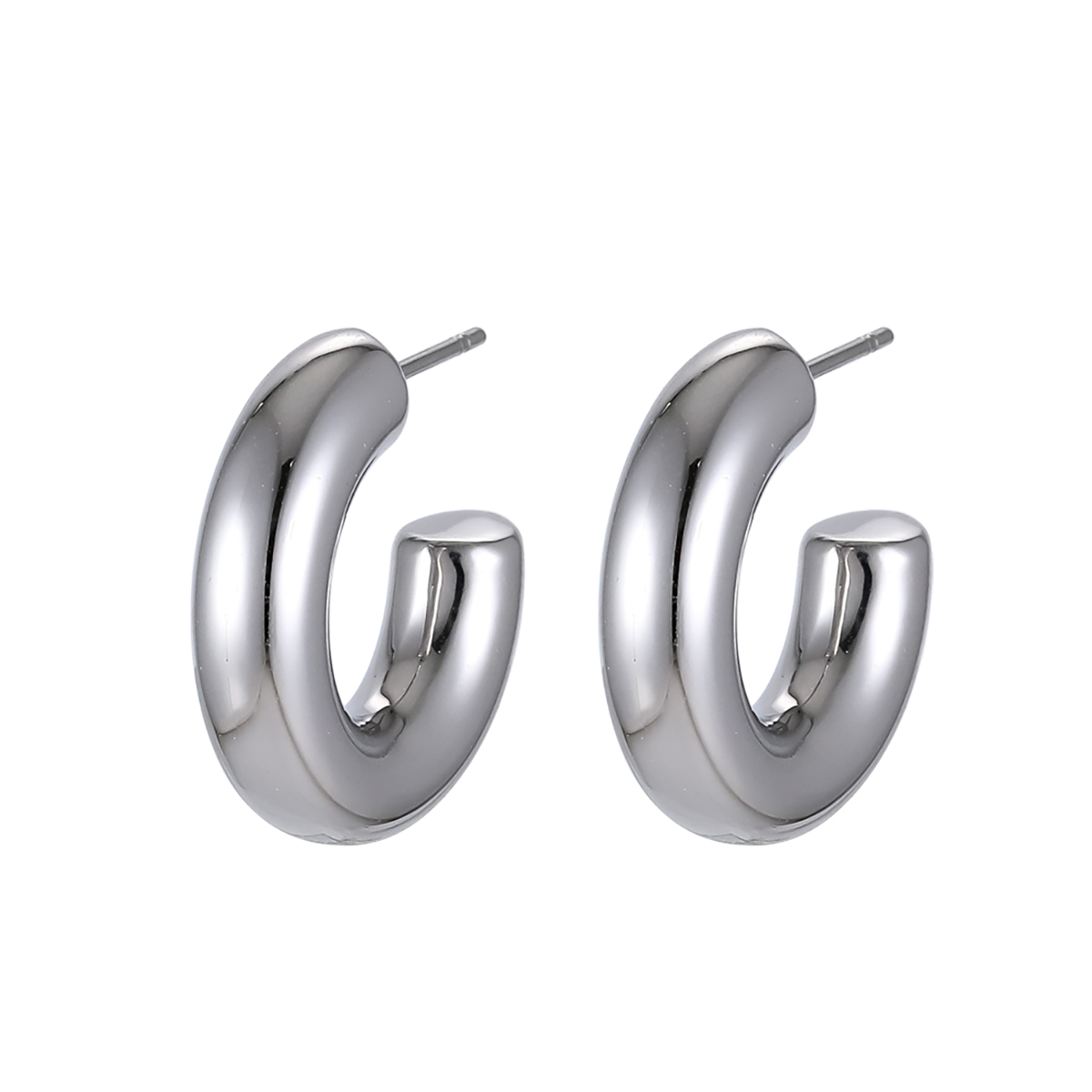 Lykka Strong steel earringst 22mm