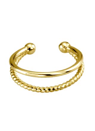 Lykka Strong earcuff earrings goldplated steel