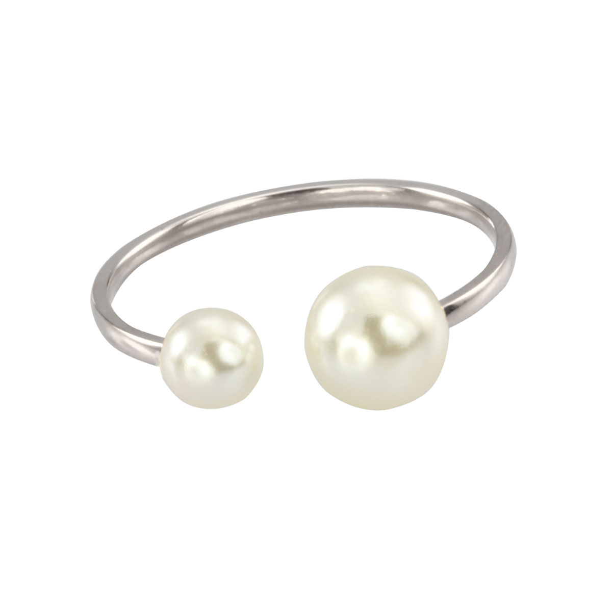 Lykka Strong ear cuff steel earrings pearl