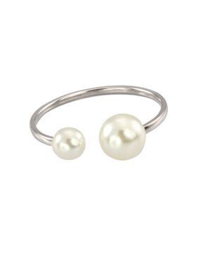 Lykken Trend ear cuff steel earrings pearl