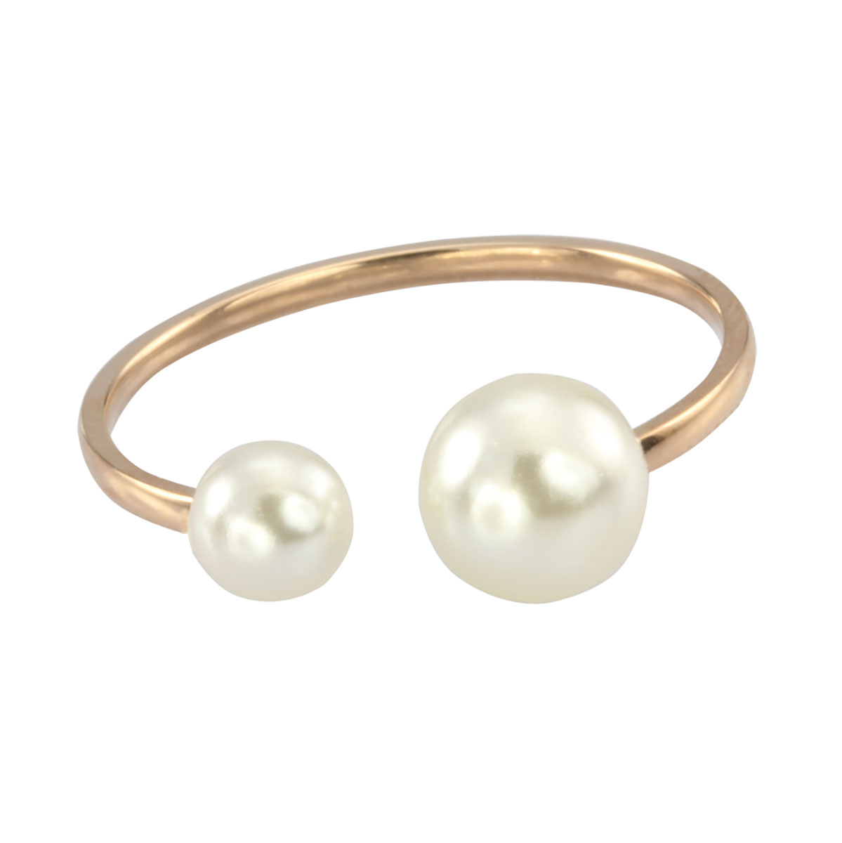 Lykka Strong ear cuff goldplated steel earrings pearl