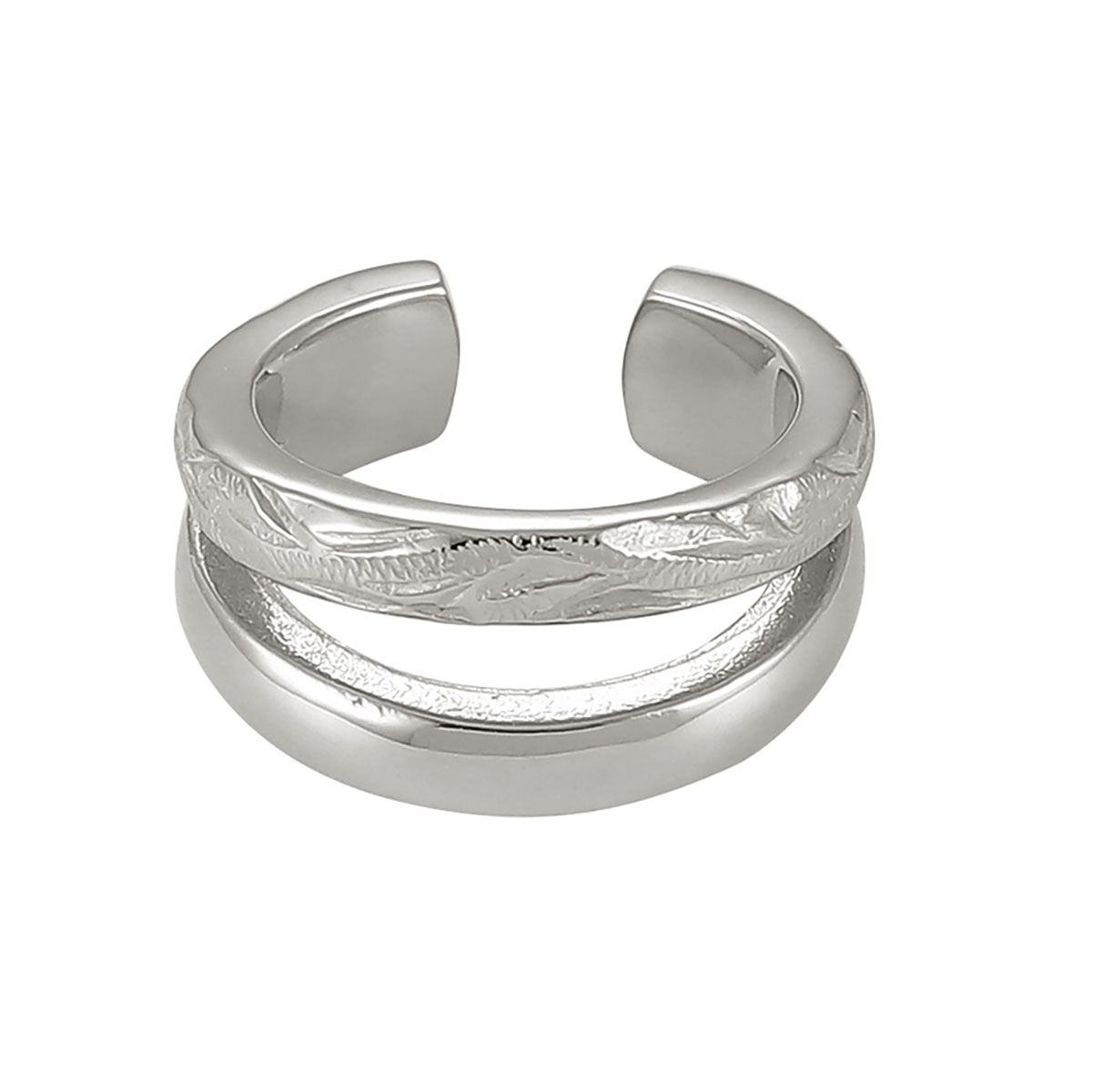 Lykka Strong ear cuff steel earrings