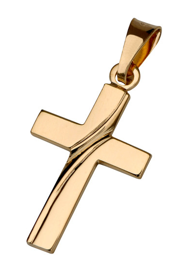 Saurum 14k gold cross pendant 701500000