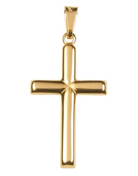Saurum 14k gold cross pendant 702900000