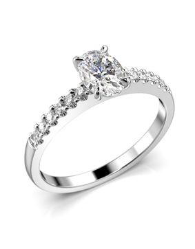 Festive Selena Side diamond ring white gold 0.62ct 703-062-VK