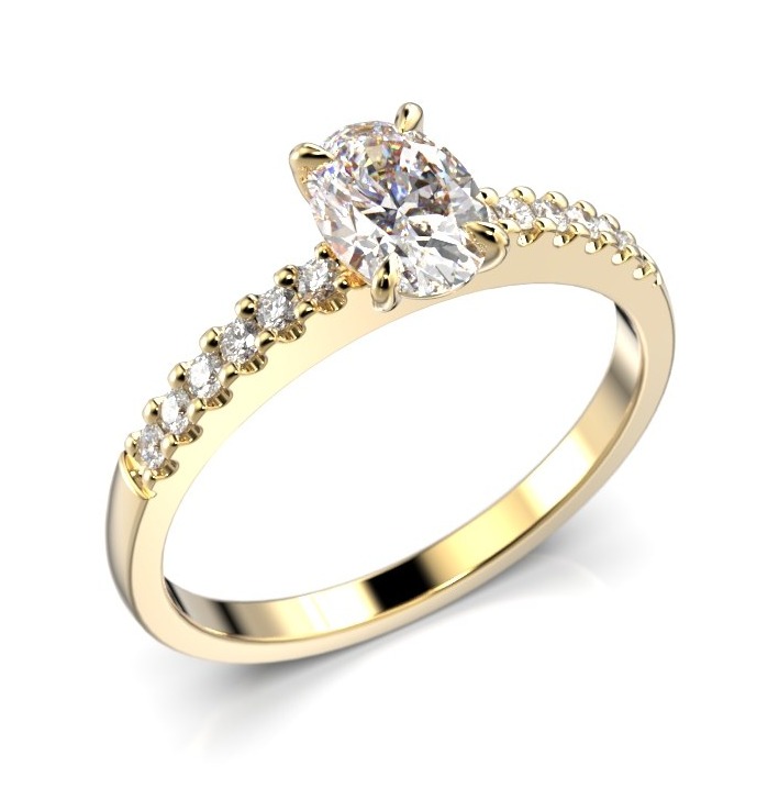 Festive Selena Side 0,62 ct diamond ring 703-062-KK