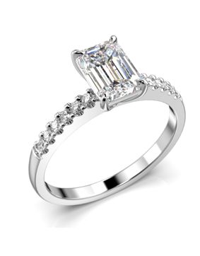 Festive Serena Side diamond ring white gold 1.12ct 704-112-VK