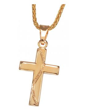 Saurum confirmation cross, 14k golda 7040 00 000