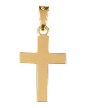 Saurum 14k gold cross pendant 704900000