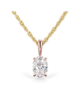 Festive Selena diamond pendant rose gold 0.50ct 705-050-PK