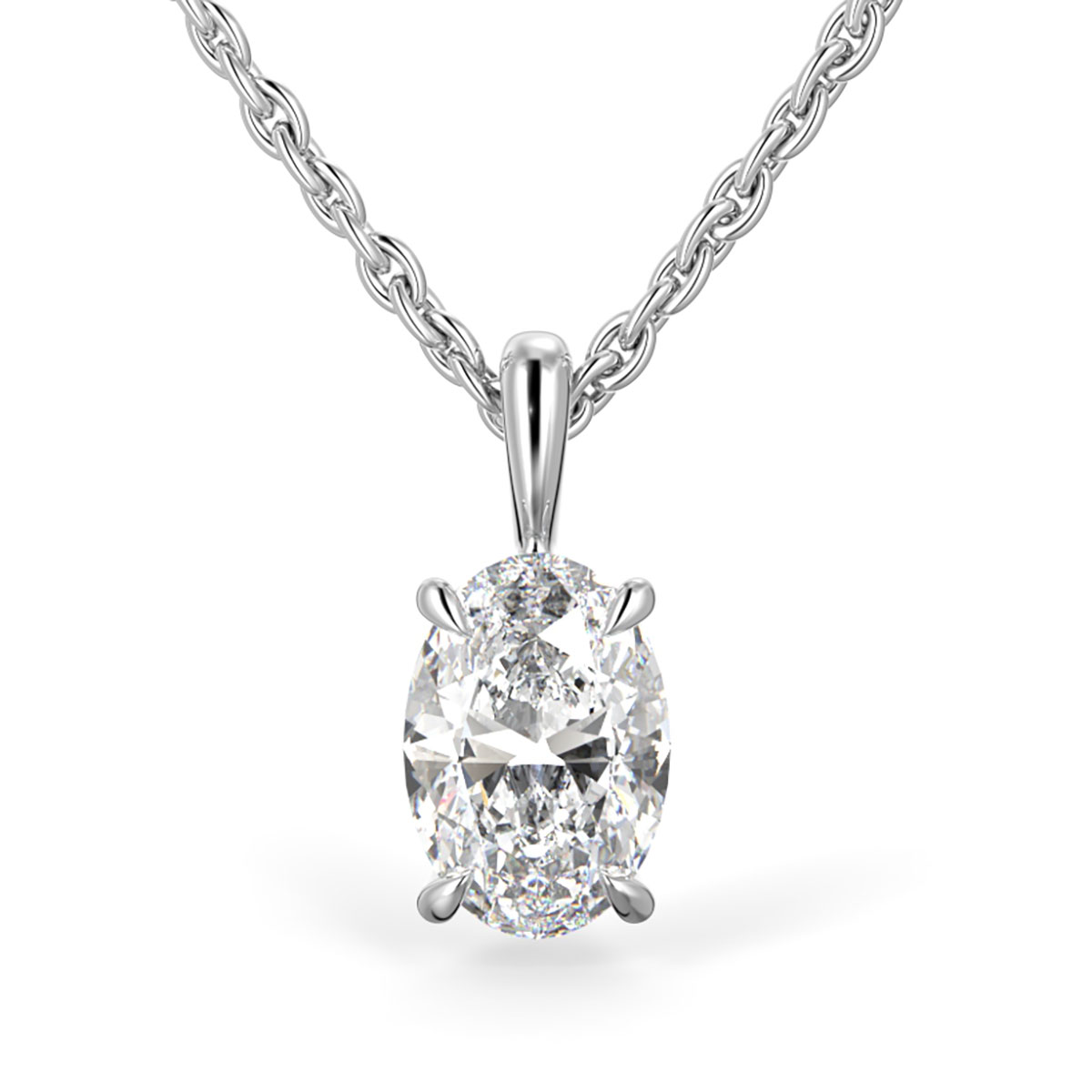 Festive Selena diamond pendant white gold 1.00ct 705-100-VK