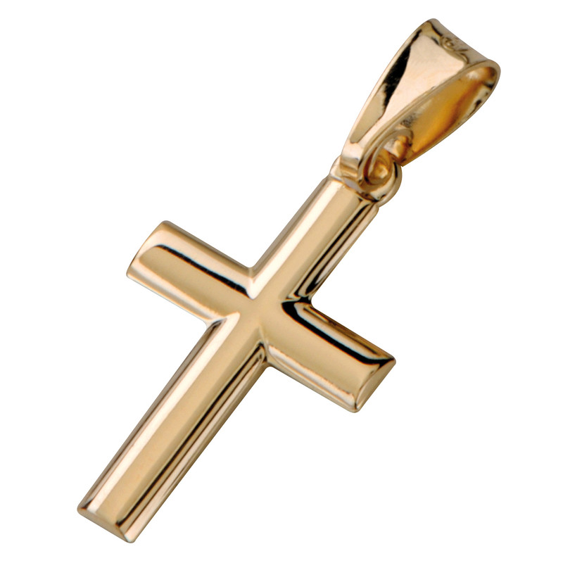 Saurum 14k gold cross pendant 705200000