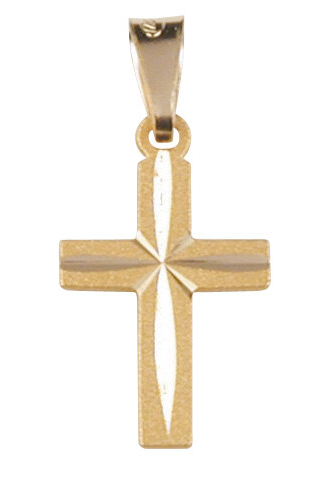 Saurum 14k gold cross pendant 705800000