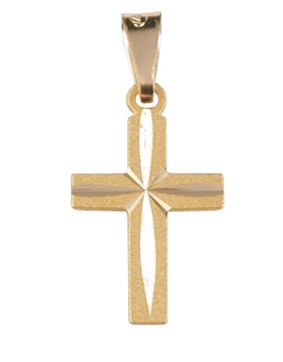 Saurum 14k gold cross pendant 705800000