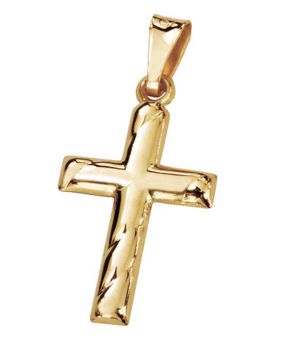 Saurum 14k gold cross pendant 708000000