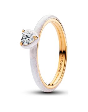 Pandora ME chakra ring white enamel 163088C01